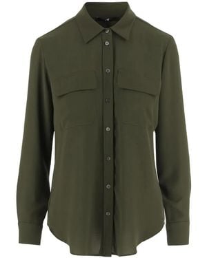 F.it Flap-Pocket Button Shirt - Green