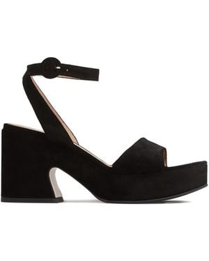 Gianvito Rossi 55Mm Block-Heel Ankle-Strap Sandals - Black