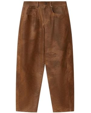 Isabel Marant Belky Barrel-Fit Trousers - Brown