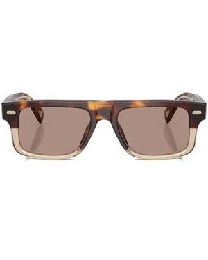 Brunello Cucinelli Rectangular Acetate Sunglasses - Pink