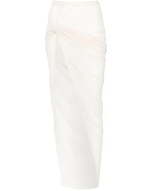 Rick Owens Camicia Asimmetrica Twist Edfu - Bianco