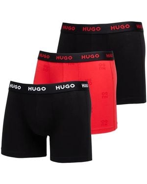 HUGO 3-Pack Boxer Briefs - Red