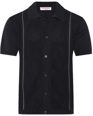 Orlebar Brown Roddy Chevron Shirt - Black