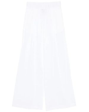 Semicouture Elasticated-Waistband Pants - White