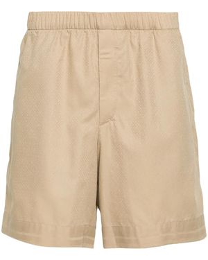 Givenchy 4G Cotton Bermuda Shorts - Natural