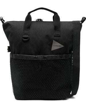 and wander Pe/Co 2-Way Tote Bag - Black