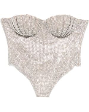 GIUSEPPE DI MORABITO Korset Verfraaid Met Kristallen - Wit