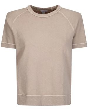 James Perse T-Shirt Mit Raglanärmeln - Natur