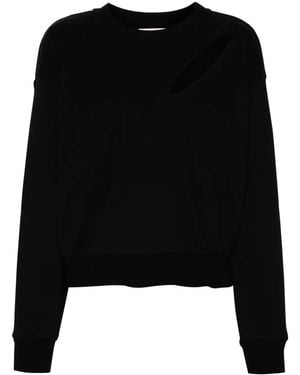 McQueen Logo-Embroidered Sweatshirt - Black