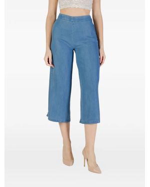 ONLY Pantalon Ample À Coupe Courte - Blue