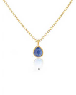 Auree Mini Manhattan Sapphire Necklace - Metallic