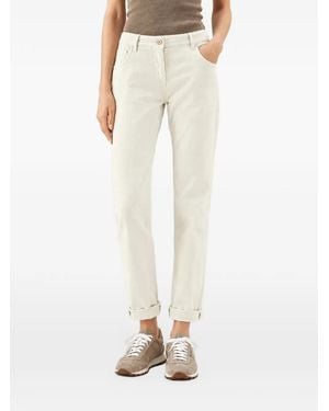 Brunello Cucinelli Straight-Leg Pants - Natural