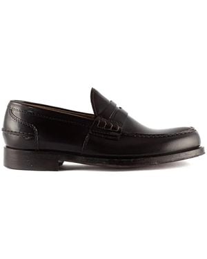 Green George Penny-Bar Stitching Loafers - White