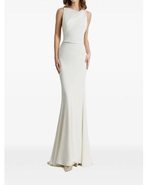 Gemy Maalouf Draped Open-Back Dress - White