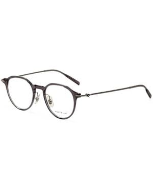 Montblanc Geometric-Frame Glasses - White