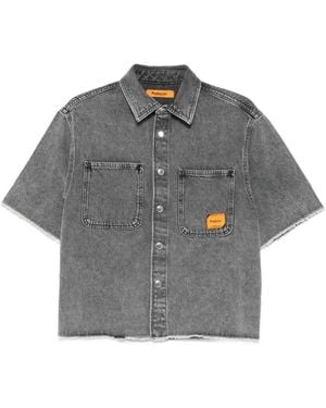 Replay Chemise À Bords Francs - Grey