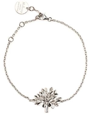 Mulberry Cable-Link Charm Bracelet - White