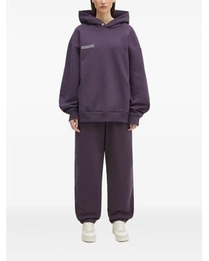 PANGAIA Dna Drawstring-Hood Hoodie - Purple