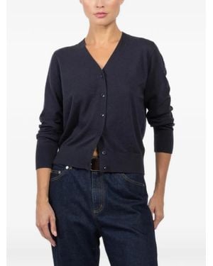 Tibi V-Neck Button Cardigan - Blue