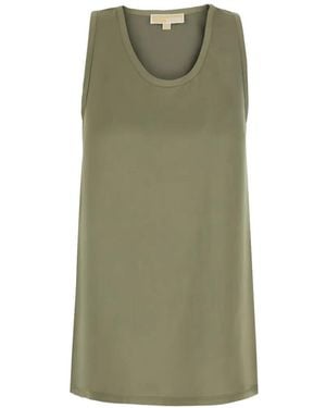 MICHAEL Michael Kors Satin Tank Top - Green