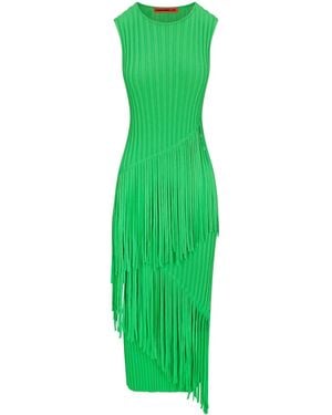 Simon Miller Robe Mi-Longue Spiral - Vert