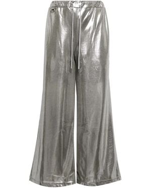 Doublet メタリック ワイドパンツ - グレー