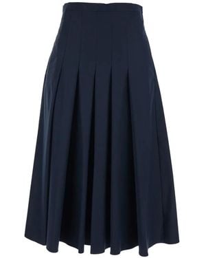 Max Mara Pleated Skirt - Blue