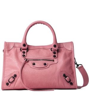 Balenciaga Small Le City Tote Bag - Pink