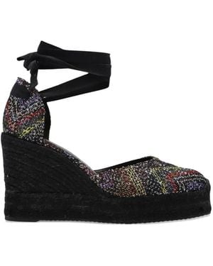 Missoni Sequin-Embellished Heeled Espadrilles - Black