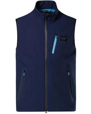 North Sails Zip-Fastening Softshell Vest - Blue