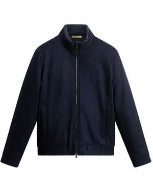 Woolrich Chaqueta bómber de punto - Azul