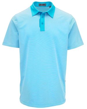 G/FORE Stripe-Pattern Polo Shirt - Blue