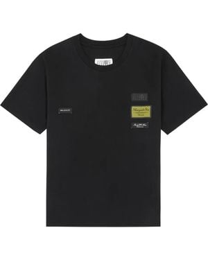 MM6 by Maison Margiela Label Patch T-Shirt - Black