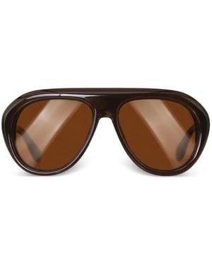 ROTATE BIRGER CHRISTENSEN Pilot-Frame Sunglasses - Brown