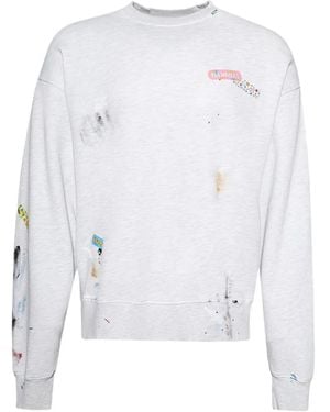 NAHMIAS Bandaid Sweater Met Ronde Hals - Wit