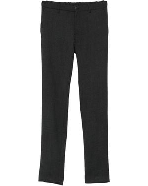 Incotex Houndstooth-Pattern Tailored Pants - Black