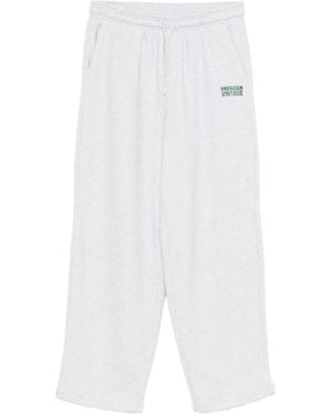 American Vintage Baptown track pants - Blanco