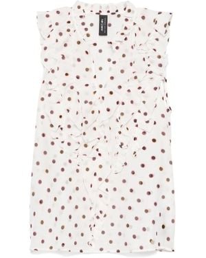 Marc Cain Polka-Dot Blouse - White