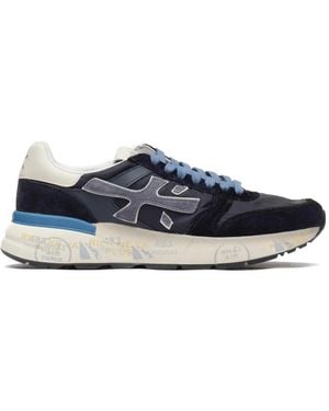 Premiata Mick Paneled Sneakers - Blue