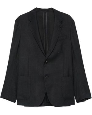Lardini Lapel-Pin Blazer - Black