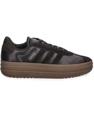adidas Satin-Finish Platform Sneakers - Brown