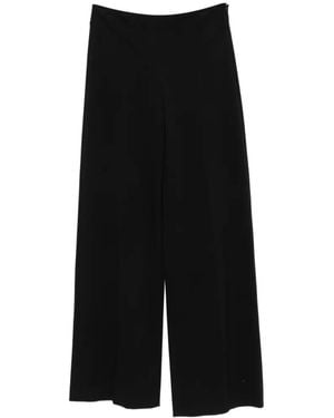 DRYKORN Zip-Fastening Wide-Leg Trousers - Black