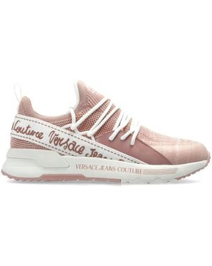 Versace Jeans Couture Logo-Print Trainers - Pink