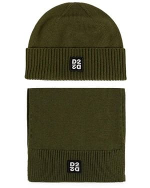 DSquared² Logo-Patch Knit Set - Green