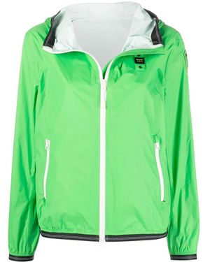 Blauer Contrast-Trimmed Track Jacket - Green