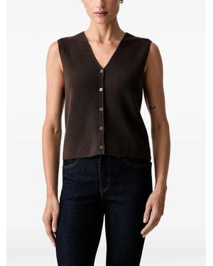 Marc O' Polo Top Con Cuello En V - Negro