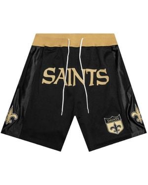 Just Don Z Mitchell & Ness Shorts Met Logo-Patch - Zwart