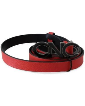 CoSTUME NATIONAL Ceinture À Design Réversible À Logo Cnc - Rouge
