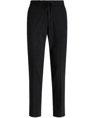 BOGGI Drawstrings Tailored Trousers - Black