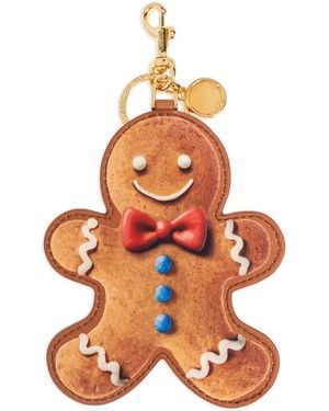 Moschino Schlüsselanhänger Mit Lebkuchenmann-Anhänger - Orange